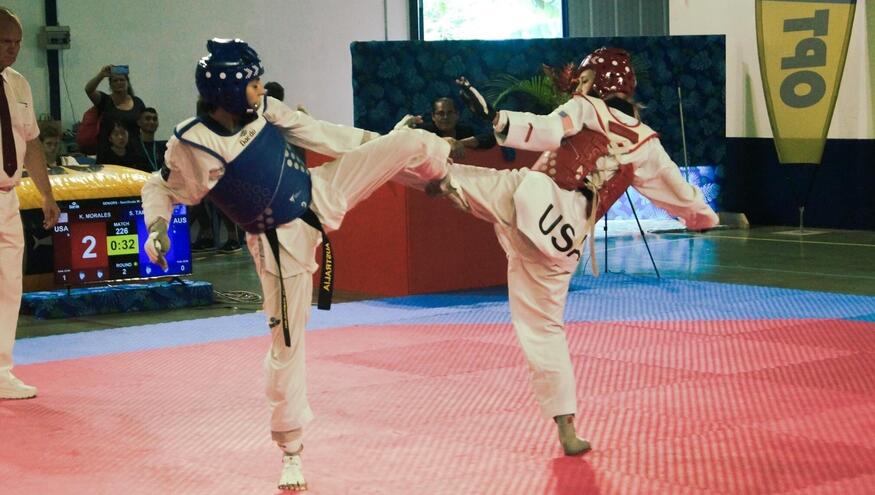 Oceania Taekwondo Champion on the fast track for Paris Olympics